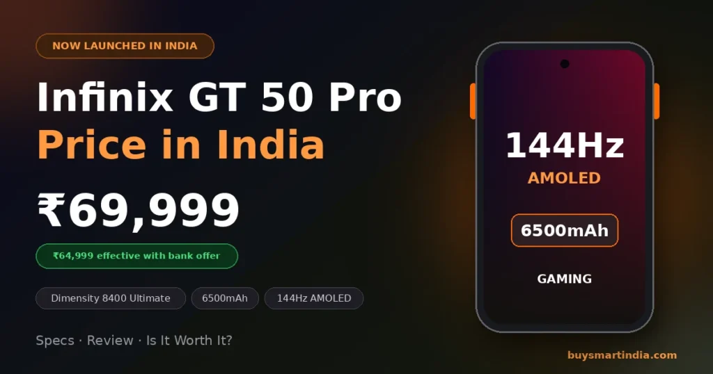 Infinix GT 50 Pro price in India